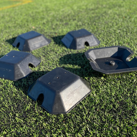 ZESTAW TYCZEK QUICKPLAY AGILITY POLES Z PODSTAWAMI BASE WEIGHT (ZESTAW - 10 SZT.)