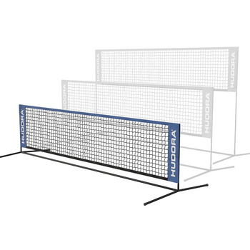 Zestaw do siatkówki badmintona siatkonogi tenisa z regulowaną wysokością  Hudora Multinet Street (siatka + słupki)